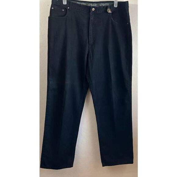 Platini Black Jeans size 40 W 30L item MJ7 - Picture 1 of 3